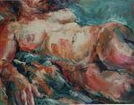 Nude on side 1995 by Poh Sum Wong